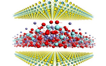 Illustration of a heterogeneous structure made with 2-D materials